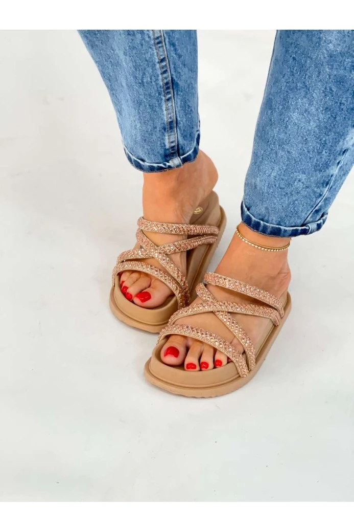 Flatform Birken Kventura Escócia Brilho  Light rose/rosa