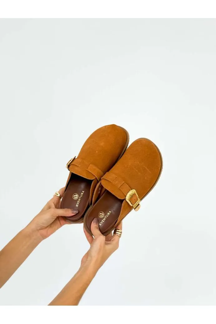 MULE KVENTURA PANDORA 16648  Caramelo